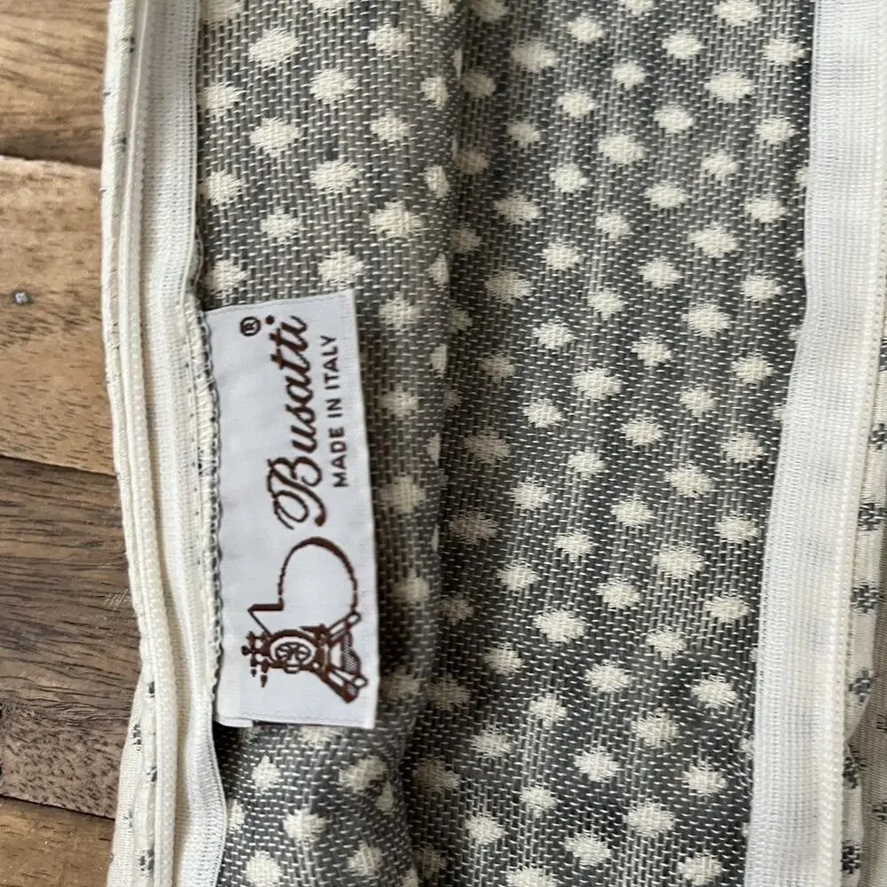 Busatti Pillow Covers 2 20x20 in Linen Blend Gray & Ivory Diamond Pattern Zip